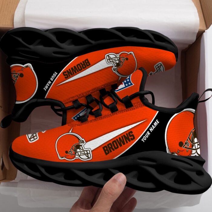 Cleveland Browns Personalized Luxury NFL Max Soul Shoes 281122