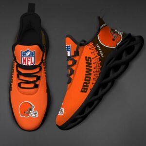 Cleveland Browns Personalized Max Soul Shoes for NFL Fans