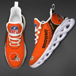 Cleveland Browns Personalized Max Soul Shoes for NFL Fans