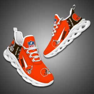 Cleveland Browns Personalized NFL Max Soul Shoes