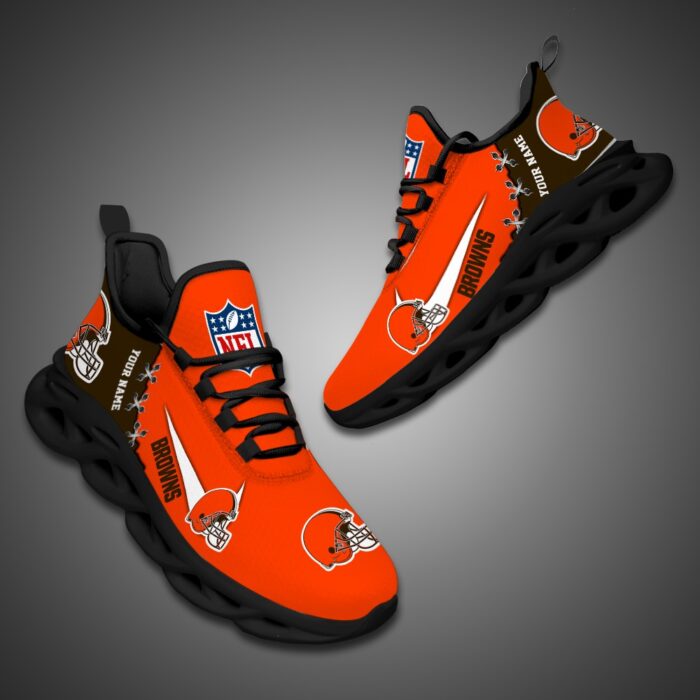 Cleveland Browns Personalized NFL Max Soul Shoes