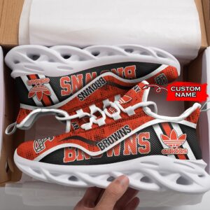 Cleveland Browns Personalized NFL Max Soul Sneaker Adidas Ver 1