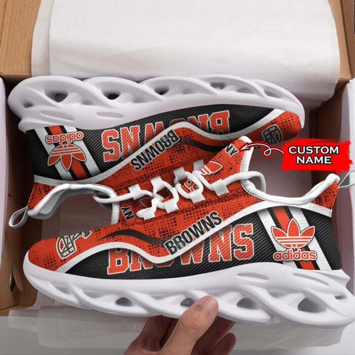 Cleveland Browns Personalized NFL Max Soul Sneaker Adidas Ver 1