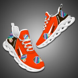 Cleveland Browns Personalized Pride Month Luxury NFL Max Soul Shoes Ver 2