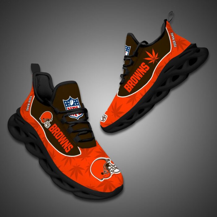 Cleveland Browns Personalized Weed Limited Edition Max Soul Shoes