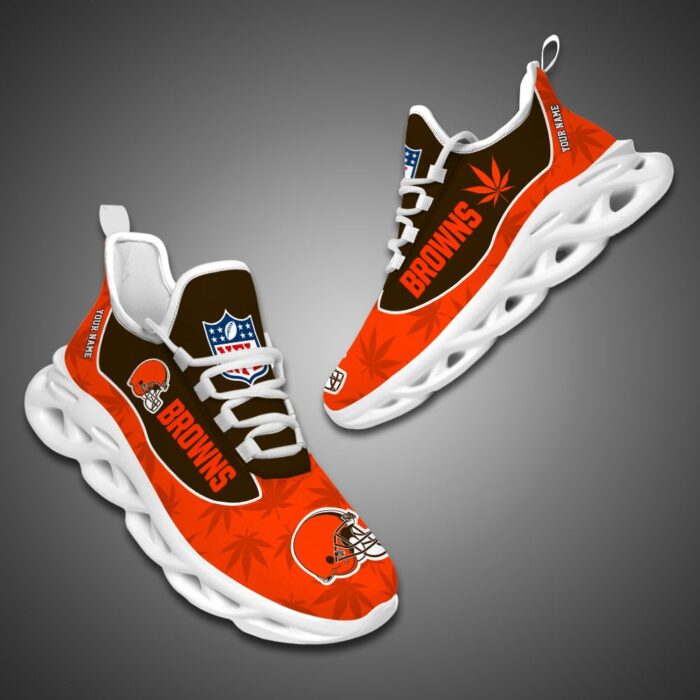 Cleveland Browns Personalized Weed Limited Edition Max Soul Shoes