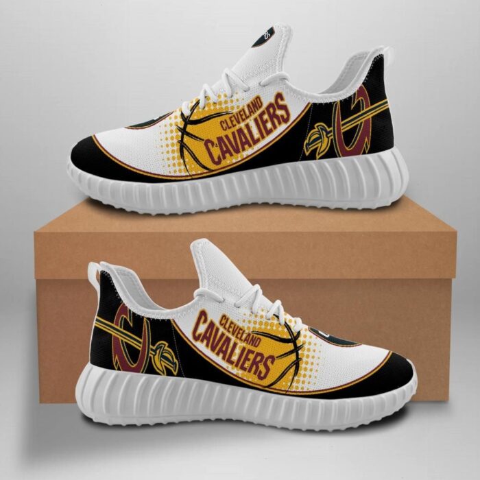 Cleveland Cavaliers Unisex Sneakers New Sneakers Basketball Custom Shoes Cleveland Cavaliers Yeezy Boost