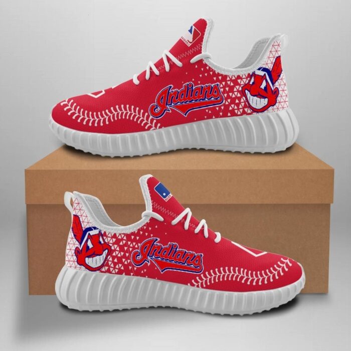 Cleveland Indians Unisex Sneakers New Sneakers Custom Shoes Baseball Yeezy Boost