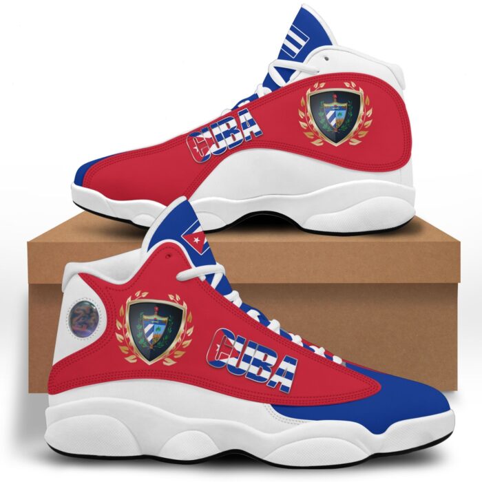 Coat Of Arms Of Cuba Blue Red Air Jordan 13 Shoes