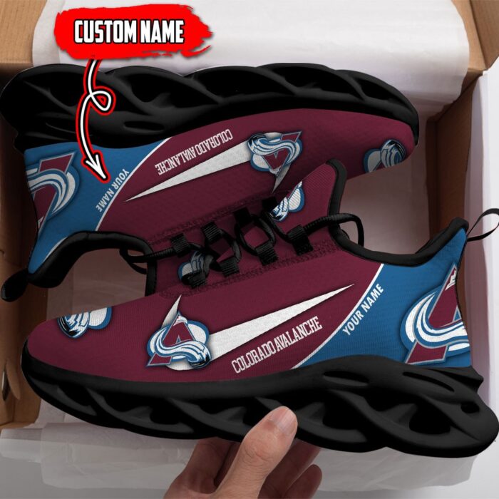 Colorado Avalanche Custom Name NHL New Max Soul Shoes