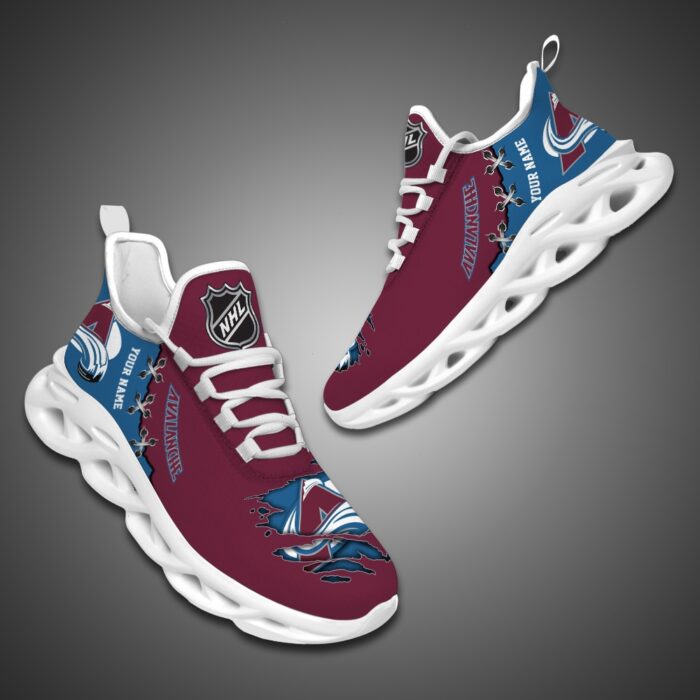 Colorado Avalanche Personalized NHL Max Soul Shoes