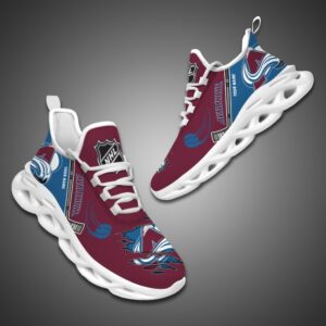 Colorado Avalanche Personalized NHL Max Soul Shoes Ver 2