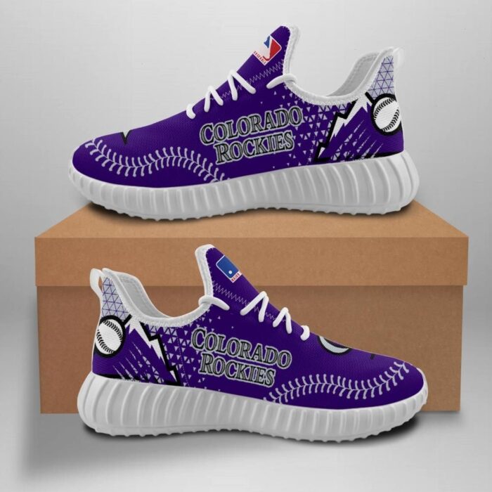 Colorado Rockies Unisex Sneakers New Sneakers Custom Shoes Baseball Yeezy Boost