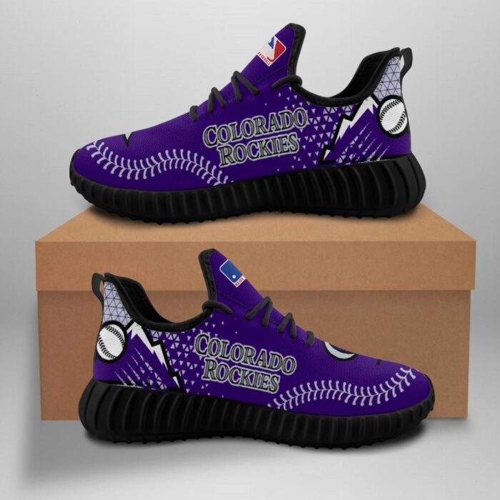 Colorado Rockies Unisex Sneakers New Sneakers Custom Shoes Baseball Yeezy Boost