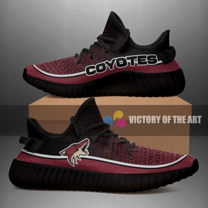 Colorful Line Words Arizona Coyotes Yeezy Shoes