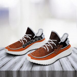 Colorful Line Words Baltimore Orioles Yeezy Shoes