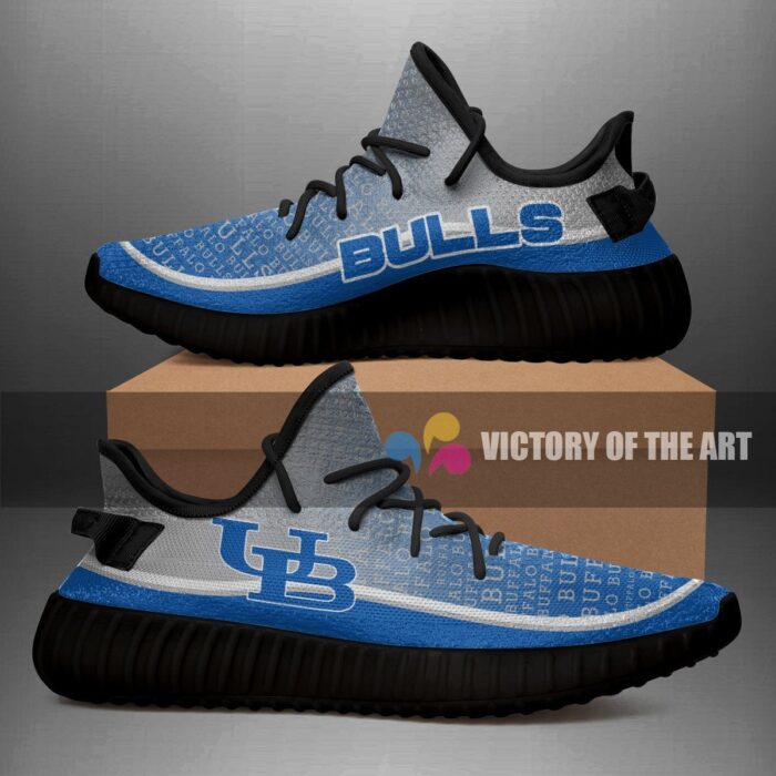 Colorful Line Words Buffalo Bulls Yeezy Shoes