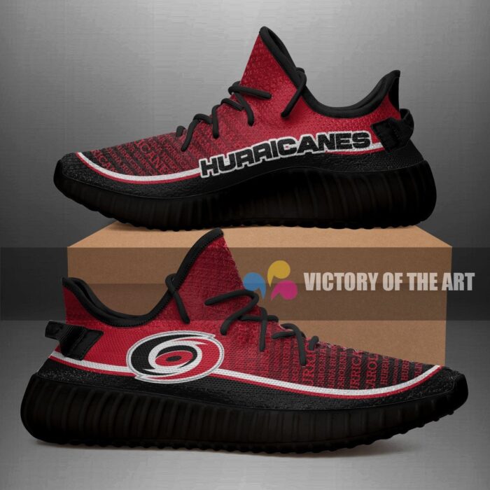 Colorful Line Words Carolina Hurricanes Yeezy Shoes