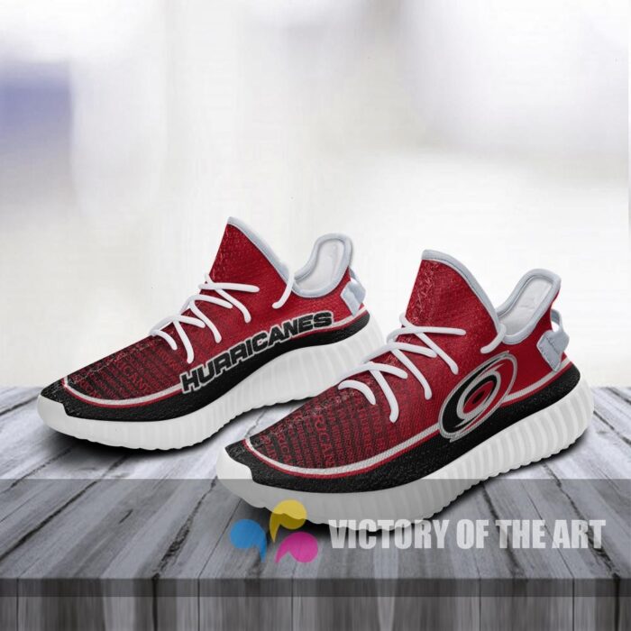 Colorful Line Words Carolina Hurricanes Yeezy Shoes