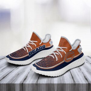 Colorful Line Words Chicago Bears Yeezy Shoes