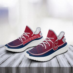 Colorful Line Words Cleveland Indians Yeezy Shoes