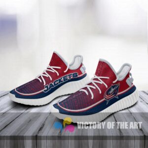 Colorful Line Words Columbus Blue Jackets Yeezy Shoes