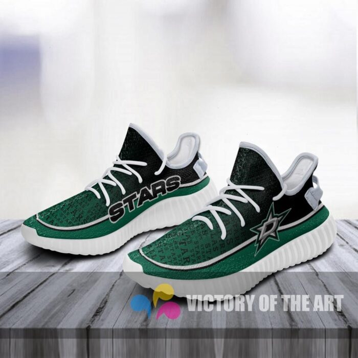 Colorful Line Words Dallas Stars Yeezy Shoes