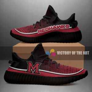 Colorful Line Words Miami Redhawks Yeezy Shoes