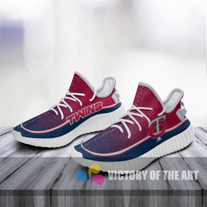 Colorful Line Words Minnesota Twins Yeezy Shoes