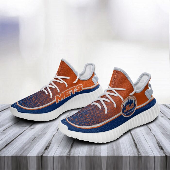 Colorful Line Words New York Mets Yeezy Shoes