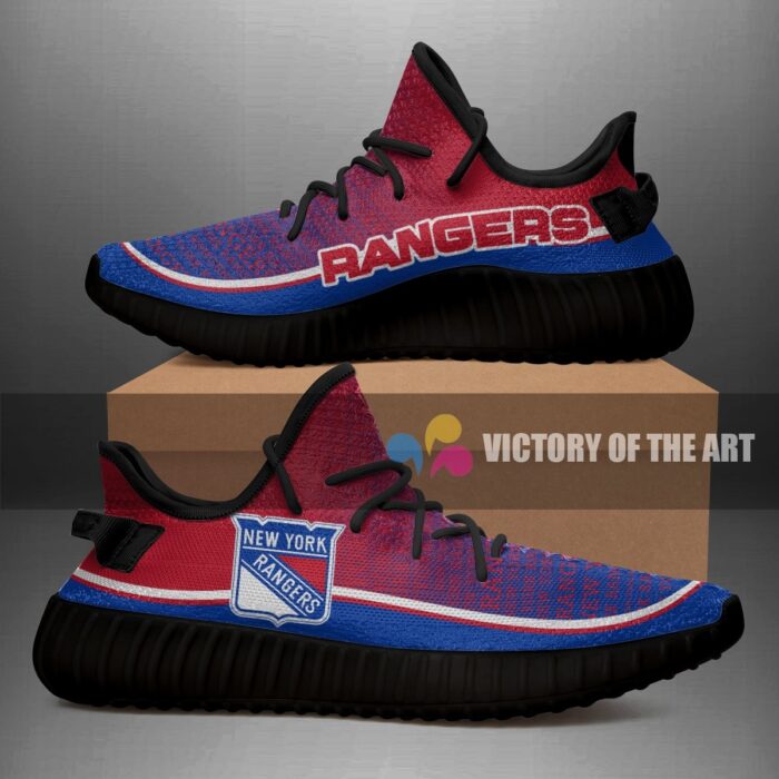 Colorful Line Words New York Rangers Yeezy Shoes