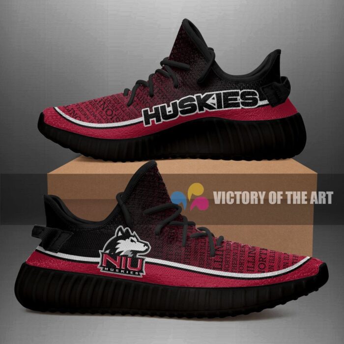 Colorful Line Words Northern Illinois Huskies Yeezy Shoes