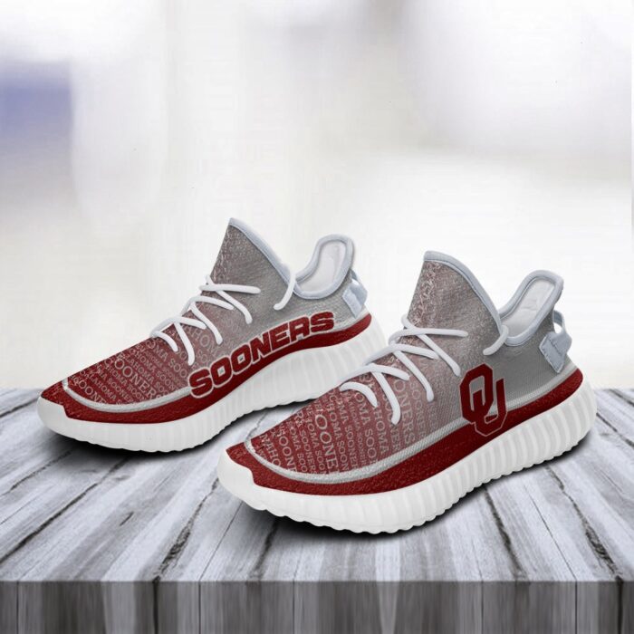 Colorful Line Words Oklahoma Sooners Yeezy Shoes