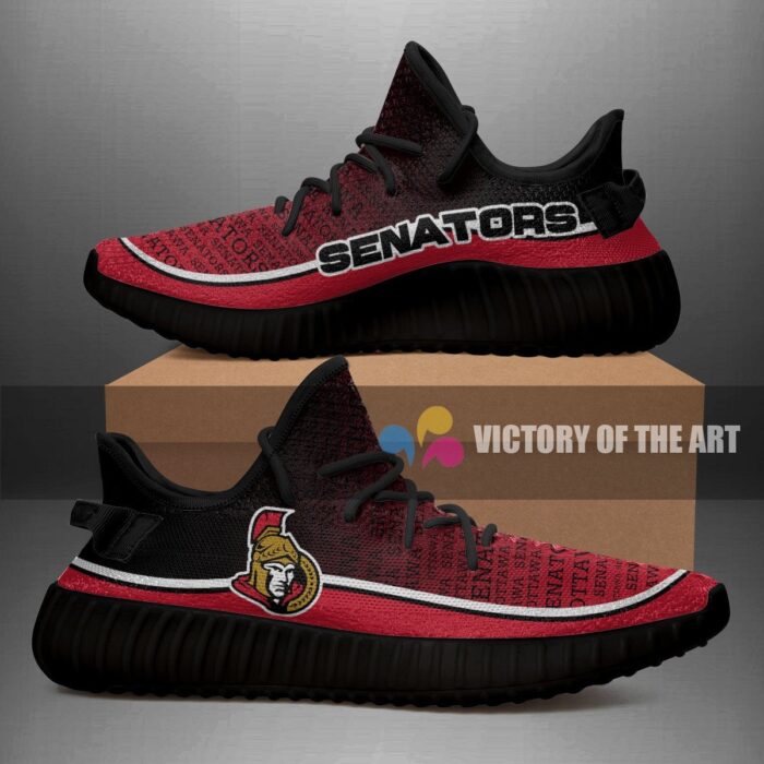 Colorful Line Words Ottawa Senators Yeezy Shoes