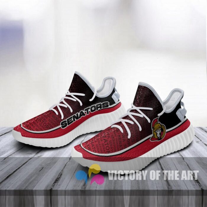 Colorful Line Words Ottawa Senators Yeezy Shoes