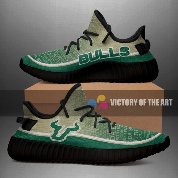 Colorful Line Words South Florida Bulls Yeezy Shoes