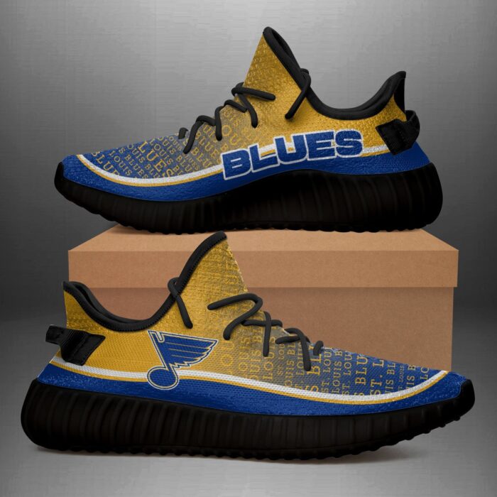 Colorful Line Words St. Louis Blues Yeezy Shoes