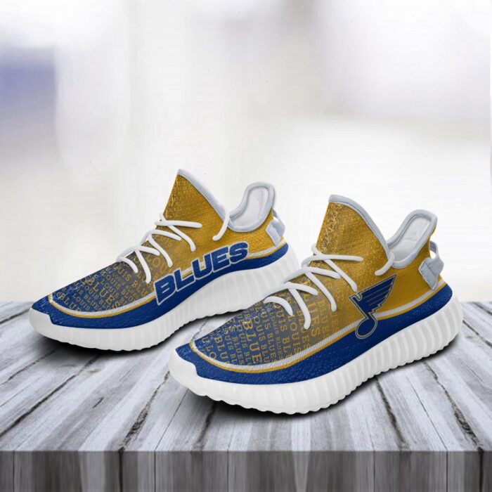 Colorful Line Words St. Louis Blues Yeezy Shoes