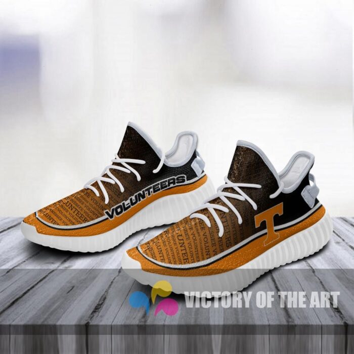 Colorful Line Words Tennessee Volunteers Yeezy Shoes