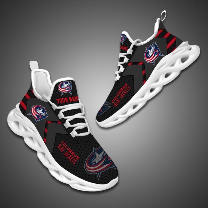 Columbus Blue Jackets Personalized NHL Luxury Max Soul Shoes