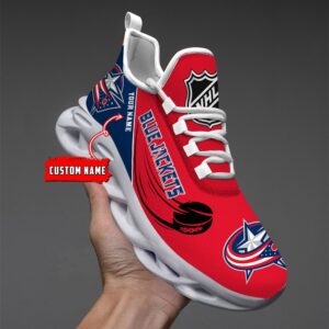 Columbus Blue Jackets Personalized NHL New Max Soul Shoes