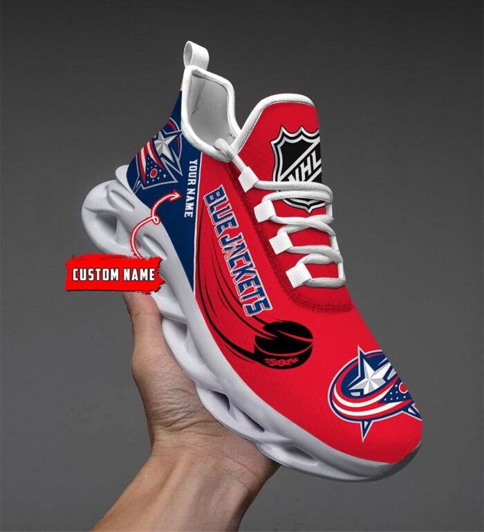 Columbus Blue Jackets Personalized NHL New Max Soul Shoes