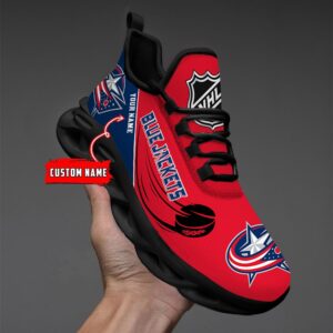 Columbus Blue Jackets Personalized NHL New Max Soul Shoes