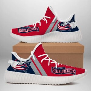 Columbus Blue Jackets Sneakers Big Logo Yeezy Shoes