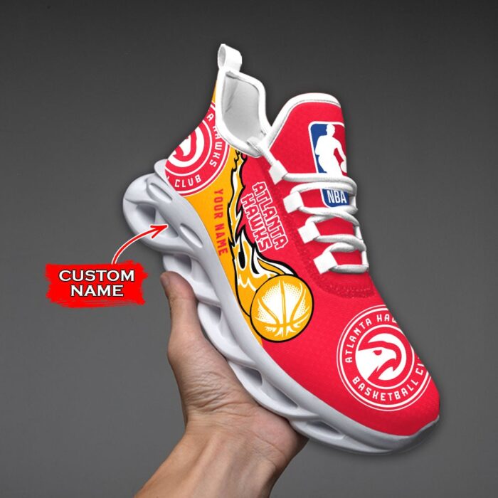 Custom Name Atlanta Hawks Personalized Max Soul Shoes 100 M12