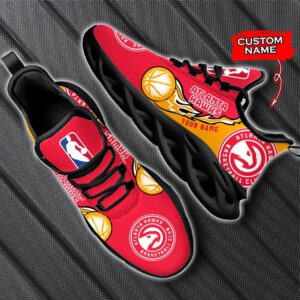 Custom Name Atlanta Hawks Personalized Max Soul Shoes 100 M12