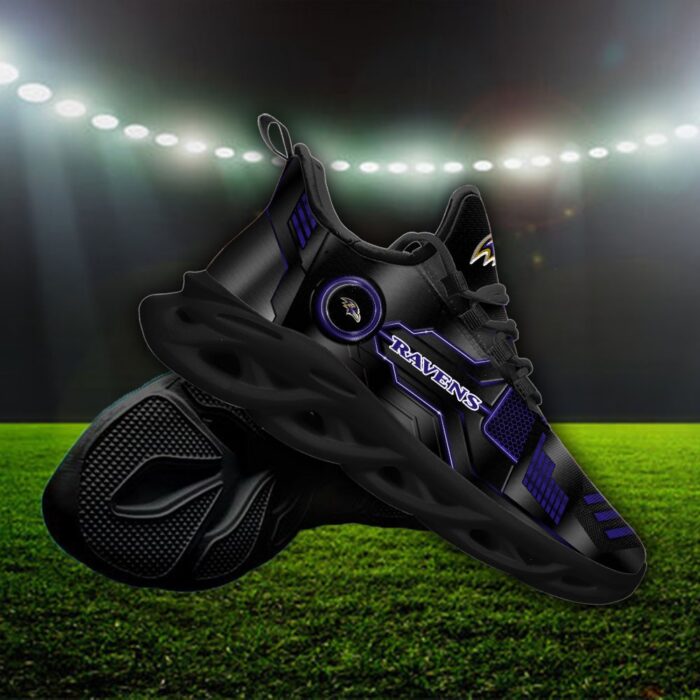 Custom Name Baltimore Ravens Max Soul Shoes for Fan