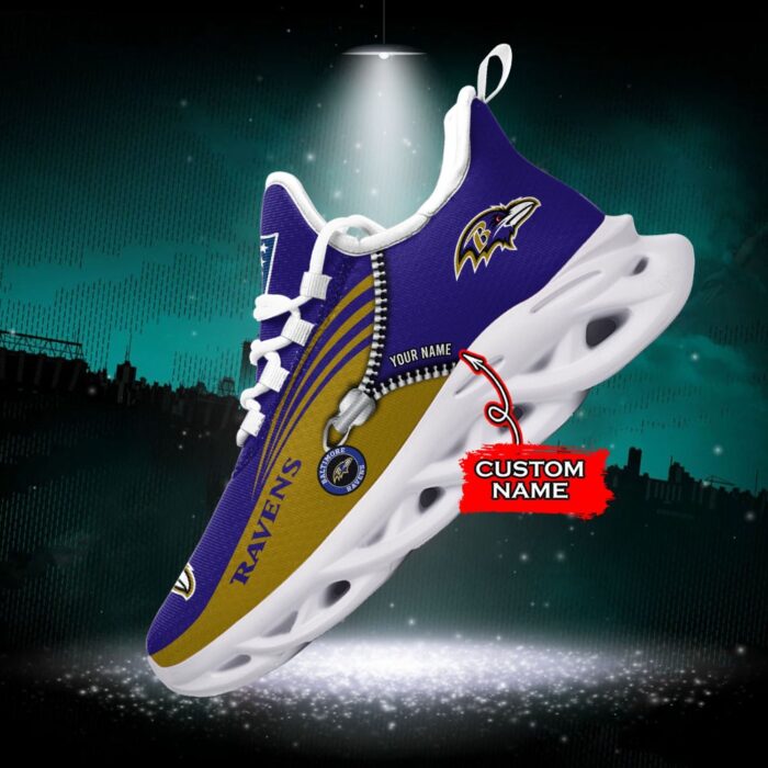 Custom Name Baltimore Ravens Personalized Max Soul Shoes 75