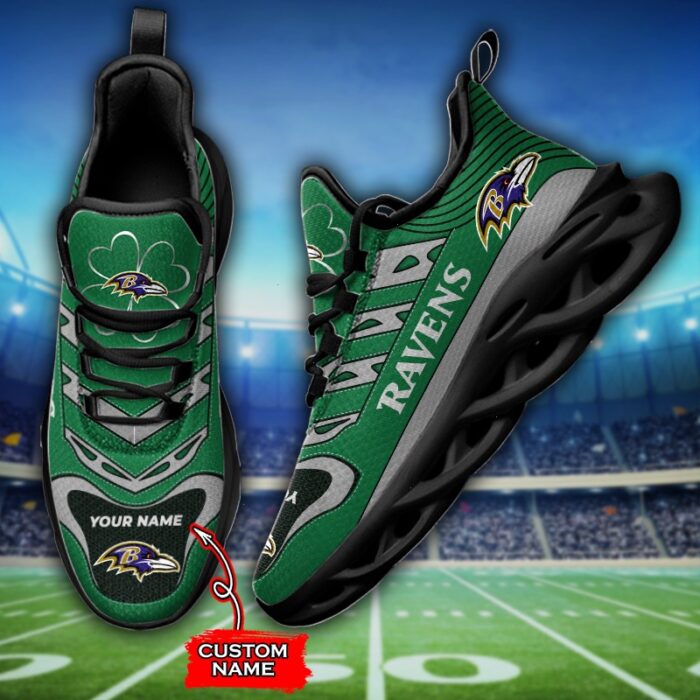 Custom Name Baltimore Ravens Personalized Max Soul Shoes 76