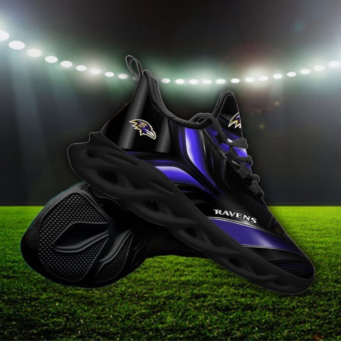 Custom Name Baltimore Ravens Personalized Max Soul Shoes 84